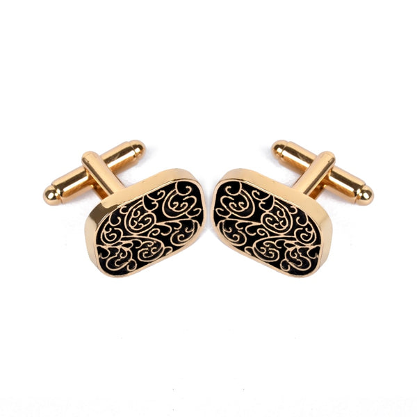 Vintage Gold Etched Cufflinks