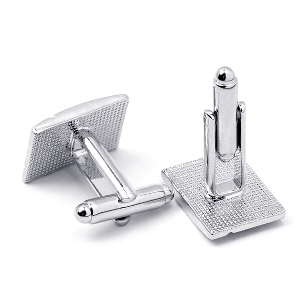 Men's Quality Engraved Hatch Cross Cufflinks