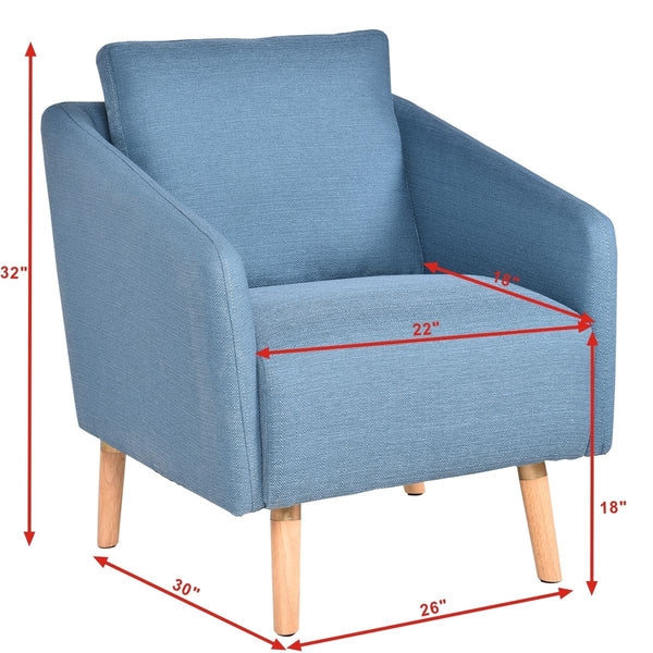 Modern Chic Accent Arm Chair with Upholstered Finish