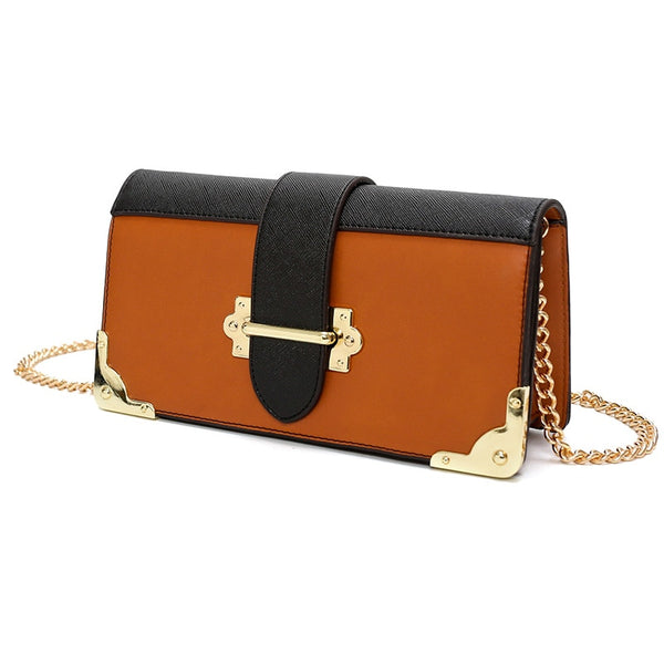 Women's Retro 1970's Vintage Style Crossbody Clutch Bag