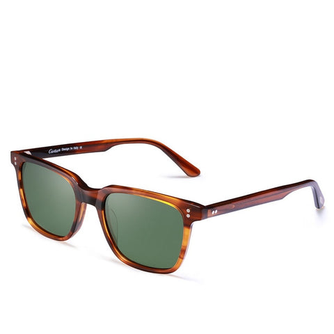 Luxury Vintage Men's Designer Tortoise Shell Sunglasses