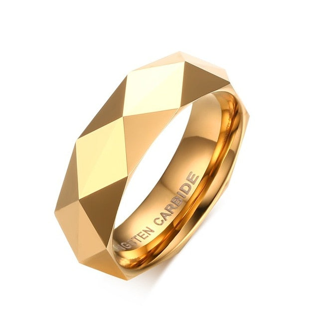 Elegant Men's Multi-Face Geometric Fashion Ring in 3 Colors