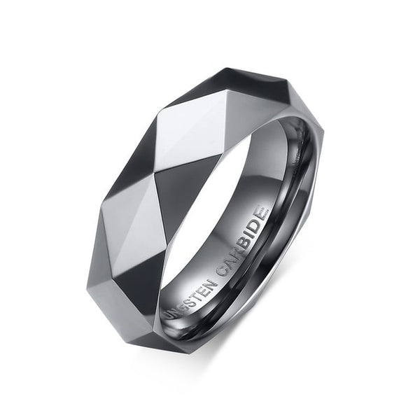 Elegant Men's Multi-Face Geometric Fashion Ring in 3 Colors