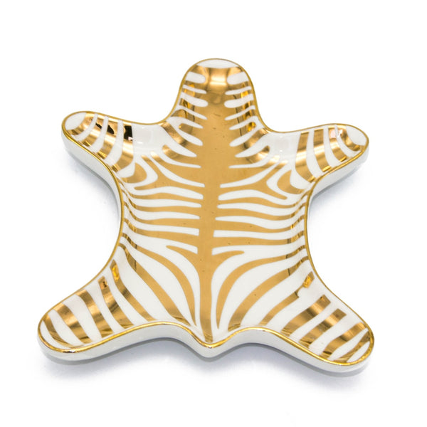 Abstract Ceramic Zebra Decorative Snack Plate