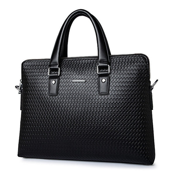 Luxurious Genuine Leather Men's Professional Briefcase