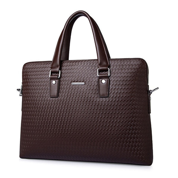 Luxurious Genuine Leather Men's Professional Briefcase