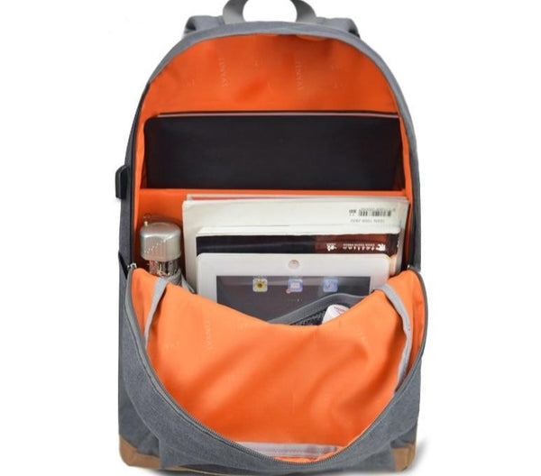 Men's Canvas Luxury Laptop Backpack