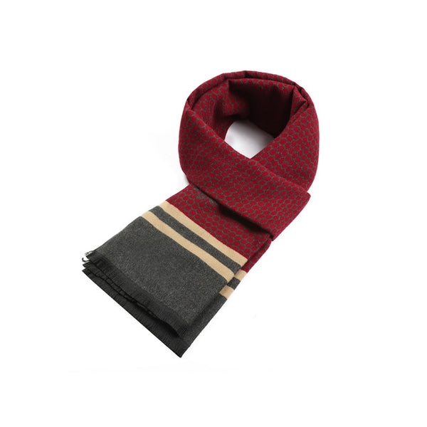 Men's Luxury Cashmere Cotton Silk Blended Scarf