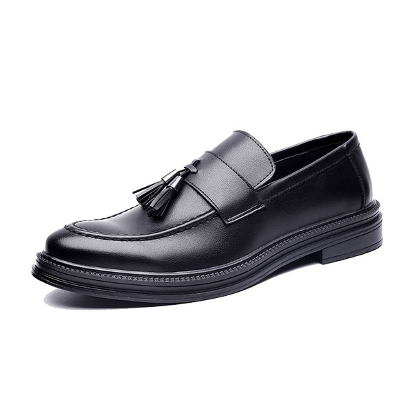 Men's Minimalist Luxury Leather Tassel Dress Loafers