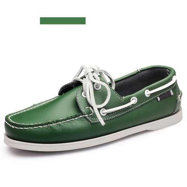 Merkmak Genuine Leather Boat Shoe Loafers