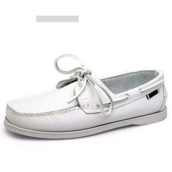 Merkmak Genuine Leather Boat Shoe Loafers