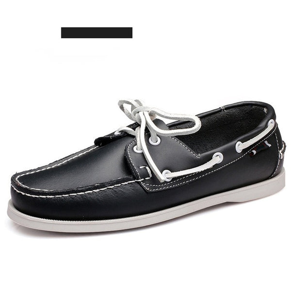 Merkmak Genuine Leather Boat Shoe Loafers