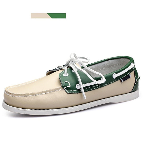 Merkmak Genuine Leather Boat Shoe Loafers