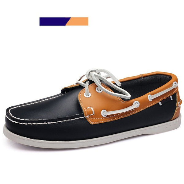 Merkmak Genuine Leather Boat Shoe Loafers