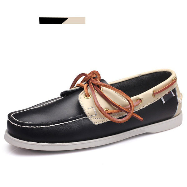 Merkmak Genuine Leather Boat Shoe Loafers