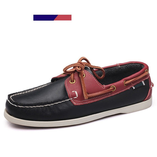 Merkmak Genuine Leather Boat Shoe Loafers