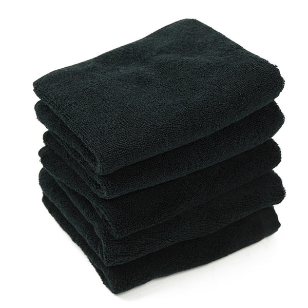 Set of 5 - Elegant Minimal Black Onyx Soft Bath Towel Set