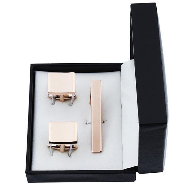 Men's Luxury Fashion Accessory Set - Cuff Links & Tie Clip