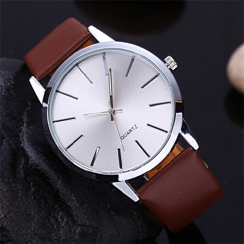 Minimalist Luxury Leather Band Watch