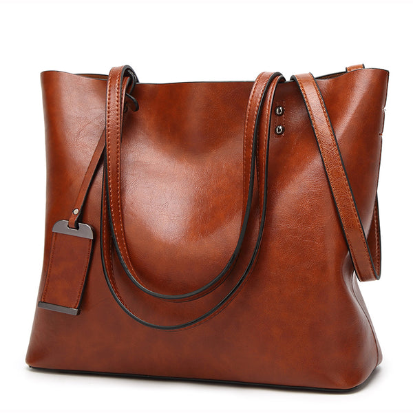 Soft Leather Women's Tote Shoulder Bag